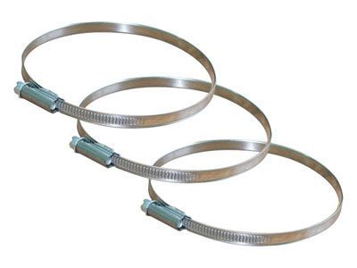 Хомут стальной червячный 90-110