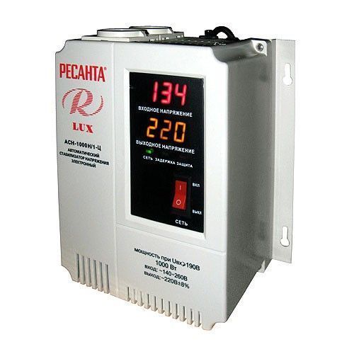 Стабилизатор Ресанта  АСН-1000 Н/1-Ц  Lux