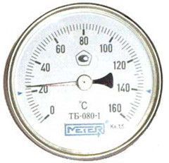 Термометр бим.,  0...160' C, шток 60х8мм (ТБ-063-1, 63мм, кл.точ.2,5) (МЕТЕР)