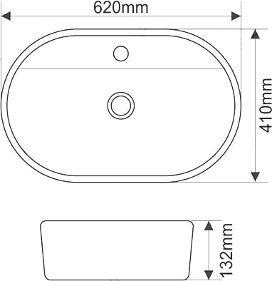 Умывальник фигурный 78325X MELANA