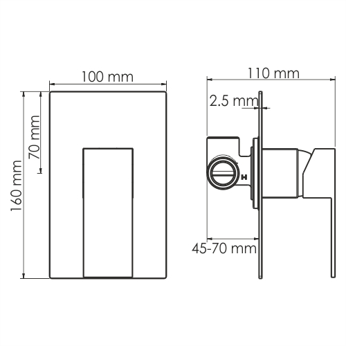 Смеситель д/душа Abens 2051 WasserKRAFT АКЦИЯ