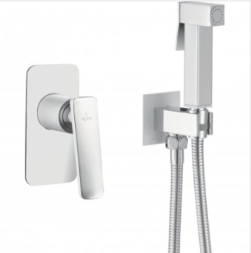 Смеситель с гиг. душ встраиваемый белый/хром ROSE R1605F