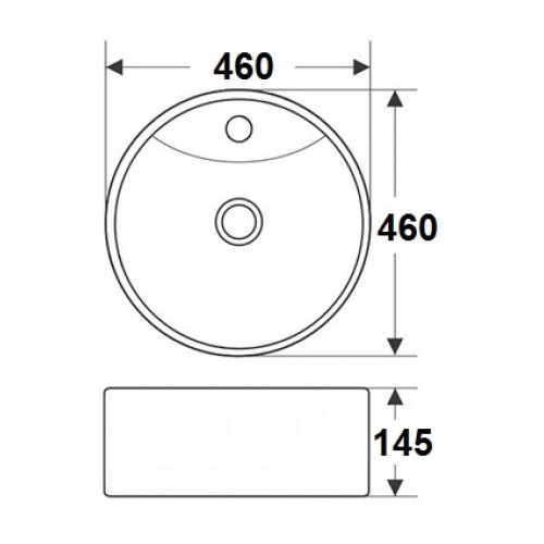 Умывальник фигурный 7026 MELANA