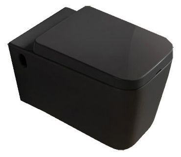 Унитаз подвесной 800-В2370В черный MELANA 