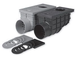 Сток "MCH"  боковой для дождевой и крышевой воды KV 110 (325D) (4/1)