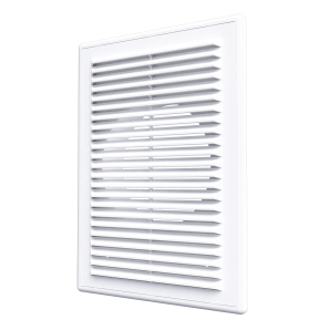 Решетка 1515RRP10F 150х150 фланец 100,бел(регулируемая) (50)