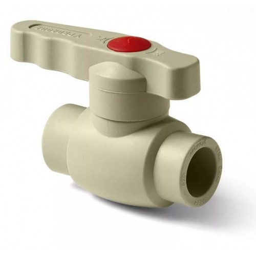 Кран шаровой 40 серый (1/25) STANDART ПРО АКВА (PA44014G)