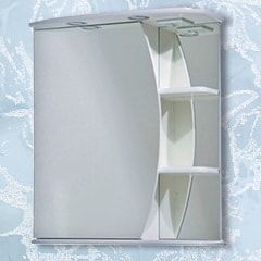 Зеркало-шкаф 55 "Луна-55" левое (подсветка) MISTY СНЯТО С ПРОИЗВОДСТВА