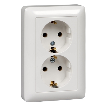 Розетка внутр. двойная с/з "Хит" Schneider Electric (399320)
