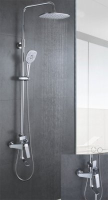 Душ. система ROSE с изливом хром R1336 АКЦИЯ