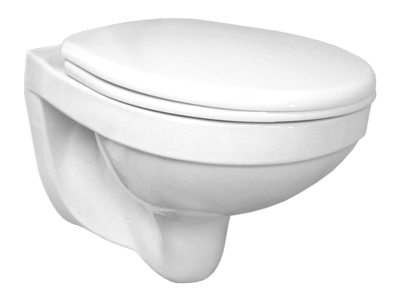 Унитаз подвесной "Альфа" белый с сиденьем (Воротынск)