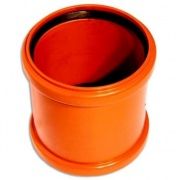 Муфта двухраструбная двухслойная 150 Политэк