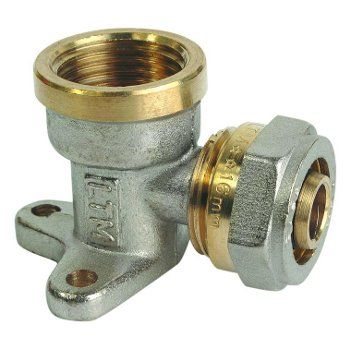 Уголок ц/г 20х1/2 с креплением  АTS  АКЦИЯ!