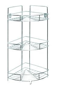 Полка угловая TITAN черная алюминий, 180*260*55 (76060)