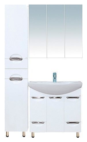 Пенал напольный "Лаванда" 35см левый MISTY