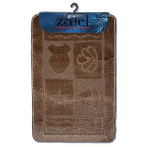 Коврик для ванной КЛАССИК квадраты 55х90см оранжевый 00292