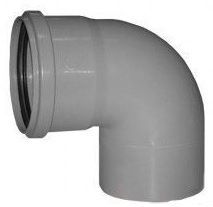 Отвод НПВХ 110*90 напорная хемкор  (2180017)