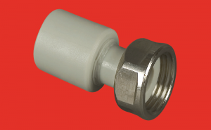 Патрубок пер. пласт. с нак. гайк.20х3/4"  FV-Plast (100/10)