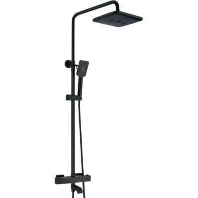 Душ. система ROSE термостат черный R3536H