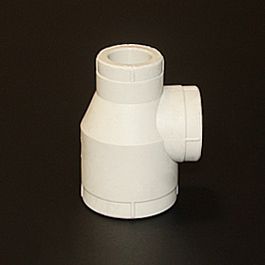 Тройник редуцир. 50*25*50 белый (8/40) ПРО АКВА (РА14550Р)