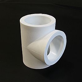 Тройник однозначный 32 белый (10/60) ПРО АКВА (РА14012Р)