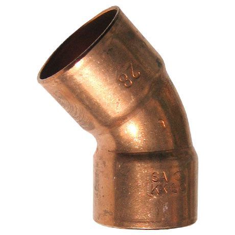 Отвод 45 ВП- ВП 15мм  5041 (25/500)