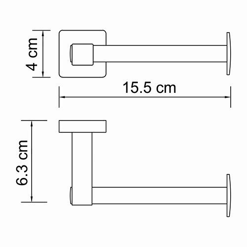 Держатель д/туал бумаги без крышки WasserKRAFT K-6596