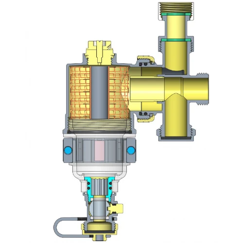 Сепаратор шлама, магнитный, с прозрачной камерой, с универсальным Т-образным соединением 3/4" (T5G20-1) GAOBO