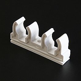 Зажим двойной 2*32 белый (50/150) ПРО АКВА (РА18512)