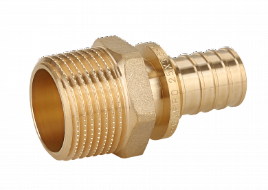 Переходник н/р 20-1/2" латунь (10/140) (G1307.2004) GAPPO