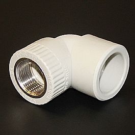 Колено  32*1/2"вн.рез. белый (20/100) ПРО АКВА (РА26015)