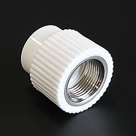 Переход 20*1/2"вн.рез. белый (25/200) ПРО АКВА (РА22008Р)