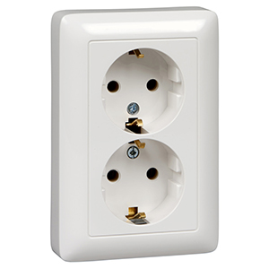 Розетка внутр. двойная б/з "Хит" Schneider Electric (399319)