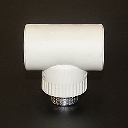 Тройник 25*1/2"нар.рез. белый (10/100) ПРО АКВА (РА25012Р)