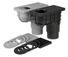 Сток "MCH" прямой для дождевой и крышевой воды KV 110/125 (325С) (4/1)