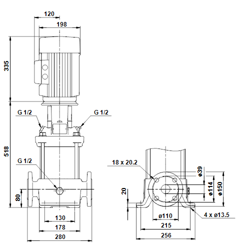 Насос CR 10-7 (3 кВт, 3х400V) 96501216