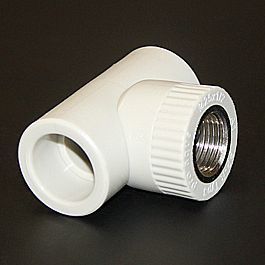 Тройник 32*1"вн.рез. белый (10/50) ПРО АКВА (РА24018Р)