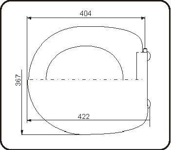 Сиденье д/унитаза ROSA "СОЛО" ПП Киров
