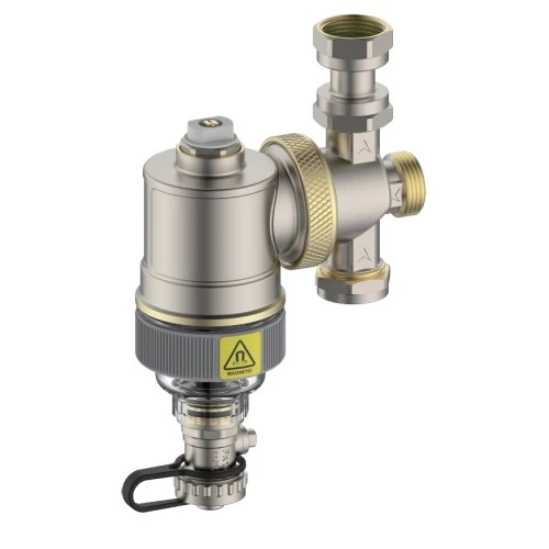 Сепаратор шлама, магнитный, с прозрачной камерой, с универсальным Т-образным соединением 3/4" (T5G20-1) GAOBO