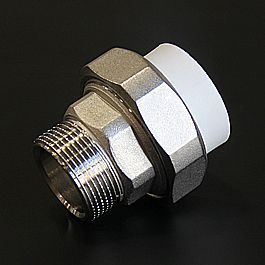 Разборное соед.32*5/4"нар.рез. белый (5/20) ПРО АКВА (РА21019)