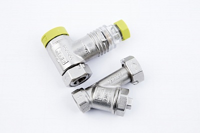 Фильтрогидромат с обратным клапаном для подключ.счётчика, 1/2", 25 бар, 400мкм, t-150*C ВЫГОДА