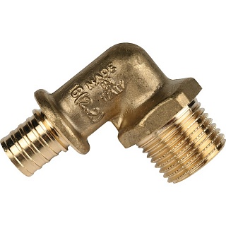 Угольник с нар. резьбой 16х1/2" (10/100) (SFA-0005-001612)  STOUT