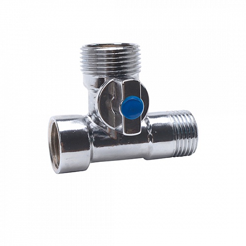 Кран угловой 3-х проход.  (VER343X) (100) VIEIR