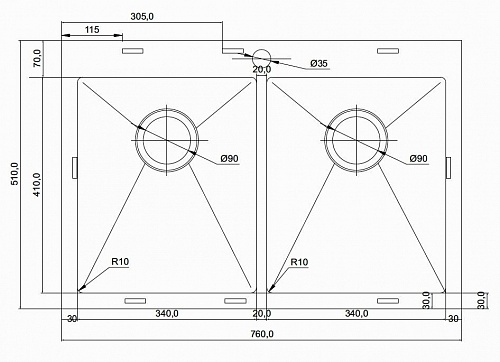 Кухонная мойка Seaman Eco Marino SMB-7651D