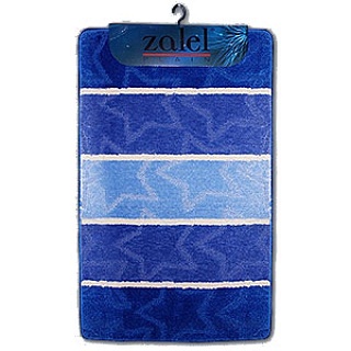 Коврик для ванной "SILVER" 60х100см голубой 00212