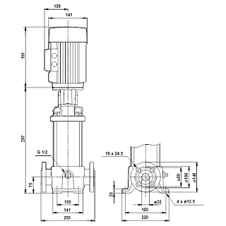 Насос CR 3-4 (0,37кВт, 3х400V) 96516651