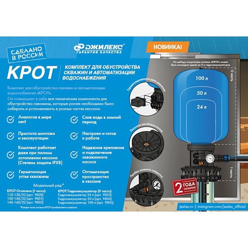 КРОТ Оголовок 110-130/32 (выписывать с 78157)