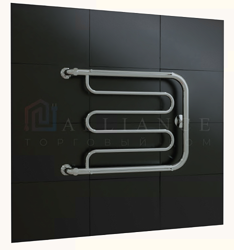 Полотенцесушитель  500х600  Фокстрот с полкой ТДА МП 1" АДВ