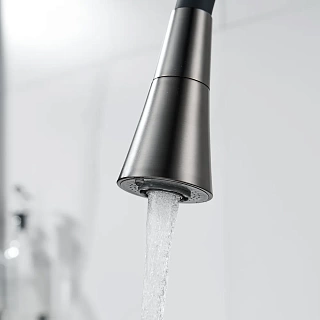 Смеситель д/кухни SHEVANIK гибкий излив оружейная сталь S543T-3