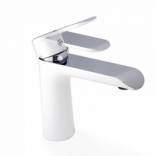Смеситель для умывальника, белый/хром, Calipso, IDDIS, CALSB00i01